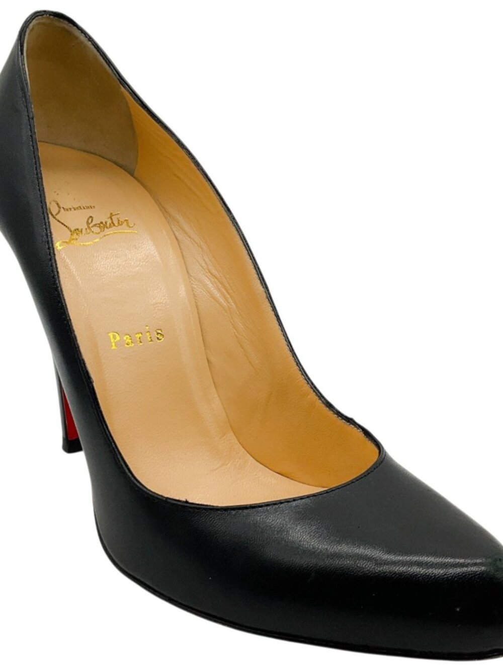 Christian Louboutin Black Leather Pumps